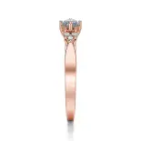 Pierścionek z różowego złota z diamentami AJPZ_098